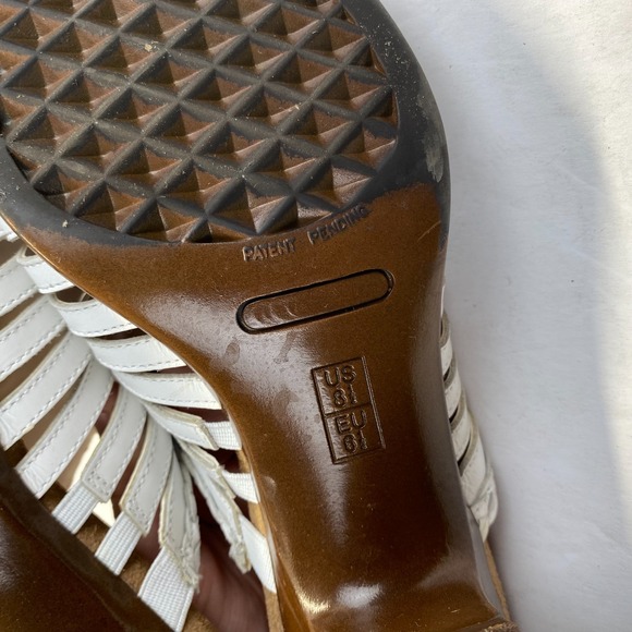 Aerosoles Women's Slide Heeled Rest Comfort Sandals, White US Size 8.5 M - Picture 11 of 16